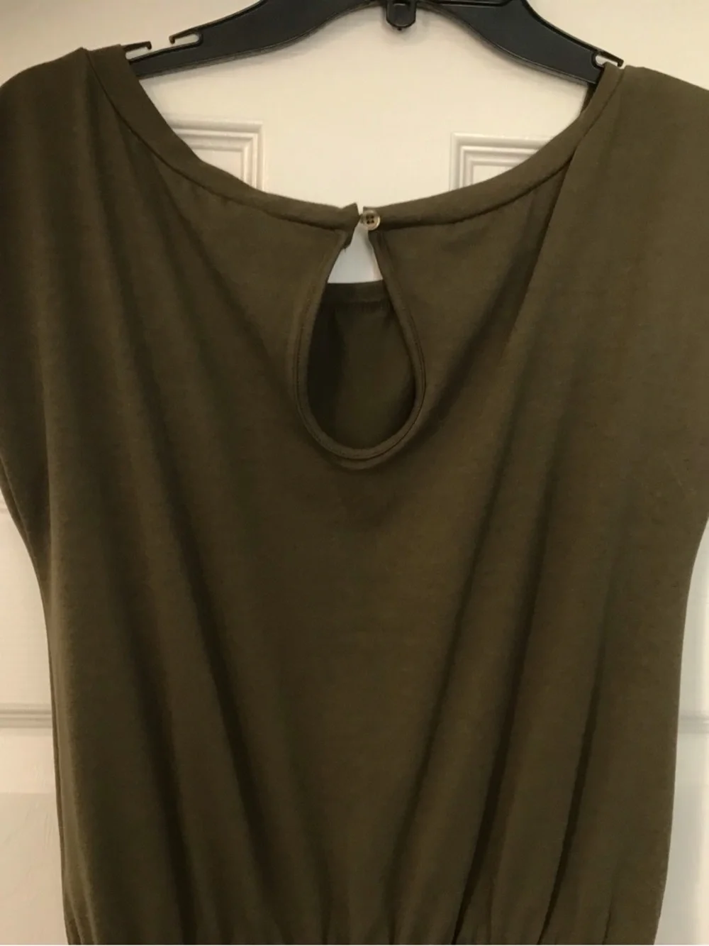Olive Green Women's Jumpsuit - Picture 7 of 10